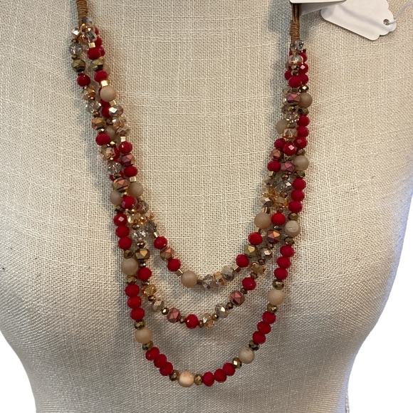 🎉HP🎉NWT Ashlyn Rose Beaded Necklace - Picture 2 of 7
